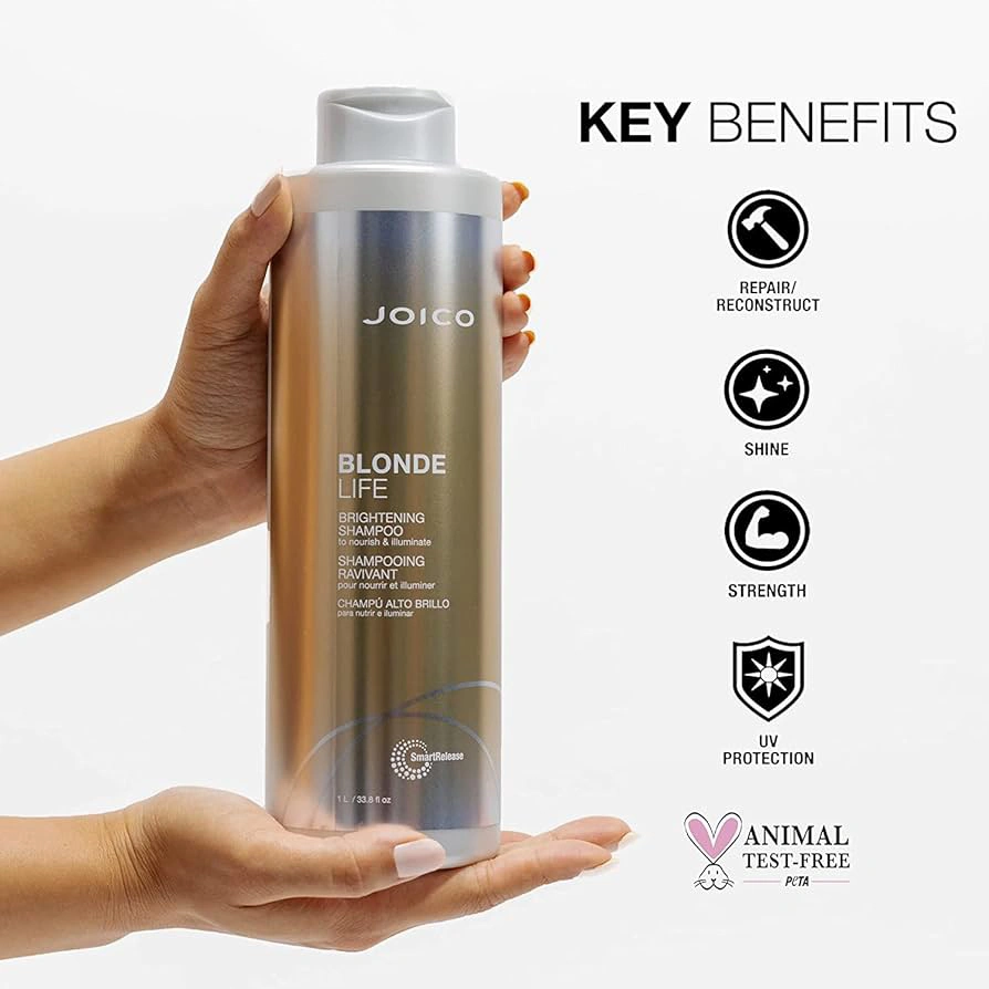 Joico Blonde Life Brightening Sampon - 1000ml+AJÁNDÉK PUMPA képe 1